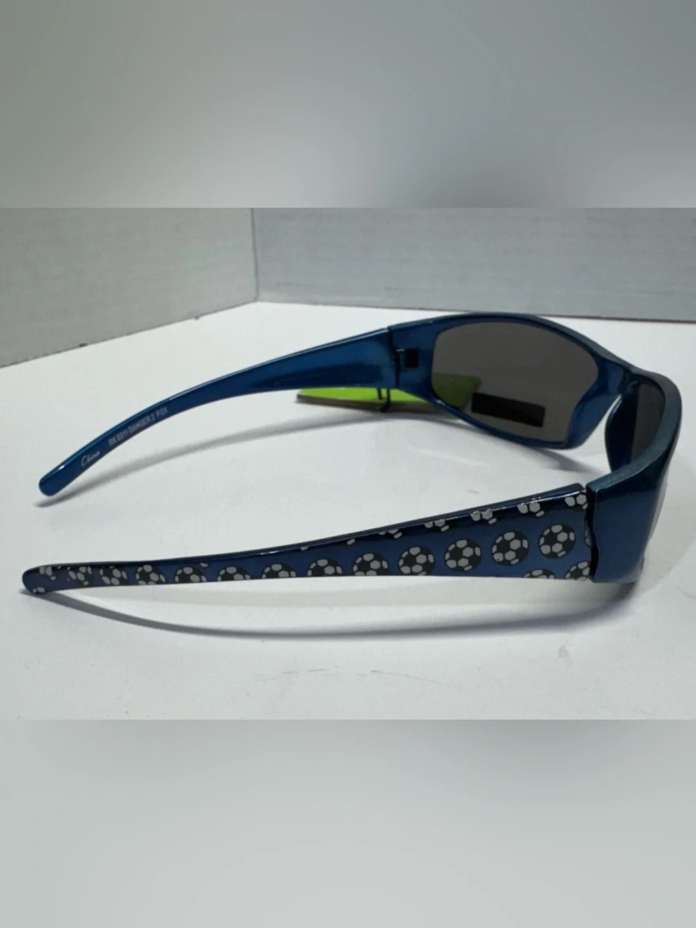 Foster Grant Kids Blue Soccer Sunglasses with Dark Lenses